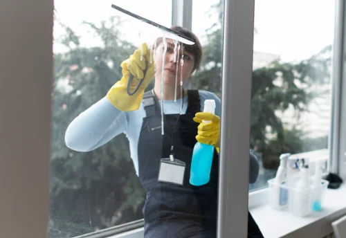Nettoyage de vitres intérieures et extérieures à Courchelettes